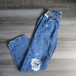 NWT Womens Primark Straight Leg Ripped Jeans
